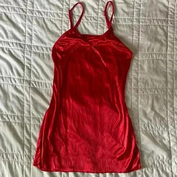 Red sheer Slip - Picture 1 of 4